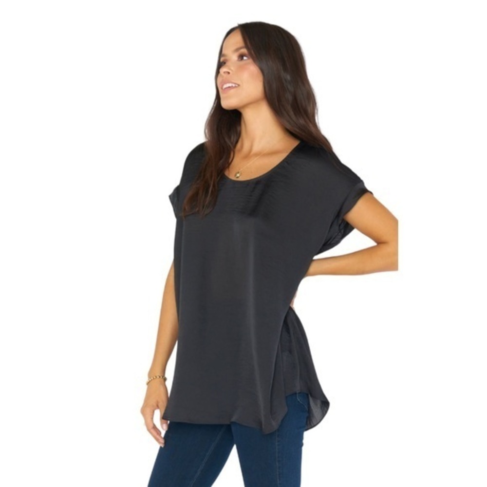 NWT Show Me Your Mumu - Frankie Tunic - Black‎ Silky Tunic style top